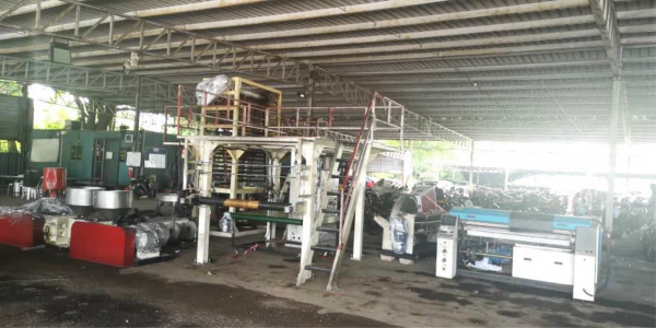 1 High Speed 65MM Twin Screw Single Head (AB) Blower Film Machine, Model: CP65/65EXT-140  &  1 unit of 1.4M single Line Servo Drive Taurus Cutting Machine, Model: CP-BS-1400-S-R - Image 2