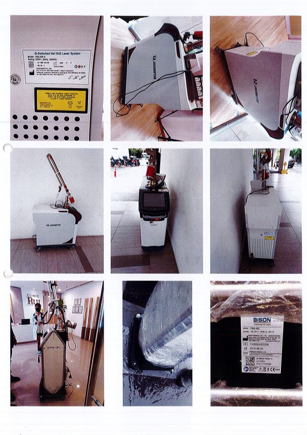 One Demo Unit of HELIOS II c/w std acc. S/n: LO-10ND201202 & One demo unit of FIRE-XEL c/w std acc. S/N: FX0000AI03506.